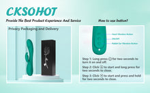 Load image into Gallery viewer, Vibrators Sex Toys,3in1 G Spot Vibrator Wand with 7 * 7 Vibration Modes CKSOHOT 8.4'' Silicone Anal Dildos, IPX7 Waterproof Magnetic Charge Adult Sex Toys & Games