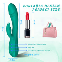 Load image into Gallery viewer, Vibrators Sex Toys,3in1 G Spot Vibrator Wand with 7 * 7 Vibration Modes CKSOHOT 8.4'' Silicone Anal Dildos, IPX7 Waterproof Magnetic Charge Adult Sex Toys & Games