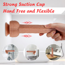 Load image into Gallery viewer, 8.7" Silicone Realistic Dildos Sex Toy with Strong Suction Cup for Hands-Free, Flexible Lifelike Sex Toys, Anal Adult Sensory Sex Toys for Women