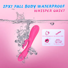 Load image into Gallery viewer, Rabbit Vibrator Sex Toy 3in1 Dildo for Women,7 * 7 Vibrators Modes CKSOHOT 8.4'' Liquid Silicone Sex Toy Dildos,IPX7 Fully Waterproof - Rose