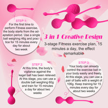 Load image into Gallery viewer, Kegel Balls Exercise Kit for Women Pelvic Floor Strengthening Devices, CKSOHOT Ben Wa Kegel Balls Sets for Bladder Control & Exercises Pelvic Floor, Kegel Exercise Weights for Beginners & Advanced