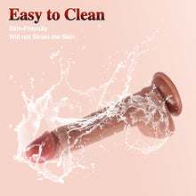 Load image into Gallery viewer, 8.27 Inch Ultra Realistic Dildo with Strong Suction Cup, Vaginal G-Spot Stimulation Dildo for Women, Anal Dildo for Men, Flexible Liquid Silicone Dildo with Curved Shaft Adult Sex Toy for Beginners
