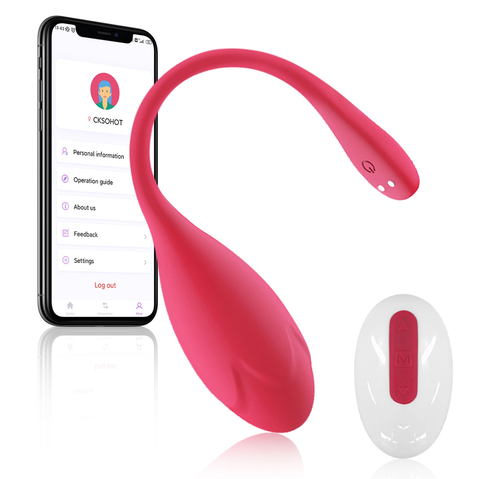 Bullet Vibrator G Spot Vibrators 9 Music Modes App Remote Control with –  Trading
