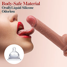 Load image into Gallery viewer, 8.27 Inch Ultra Realistic Dildo with Strong Suction Cup, Vaginal G-Spot Stimulation Dildo for Women, Anal Dildo for Men, Flexible Liquid Silicone Dildo with Curved Shaft Adult Sex Toy for Beginners