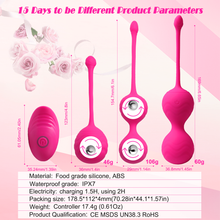 Load image into Gallery viewer, Kegel Balls Exercise Kit for Women Pelvic Floor Strengthening Devices, CKSOHOT Ben Wa Kegel Balls Sets for Bladder Control & Exercises Pelvic Floor, Kegel Exercise Weights for Beginners & Advanced