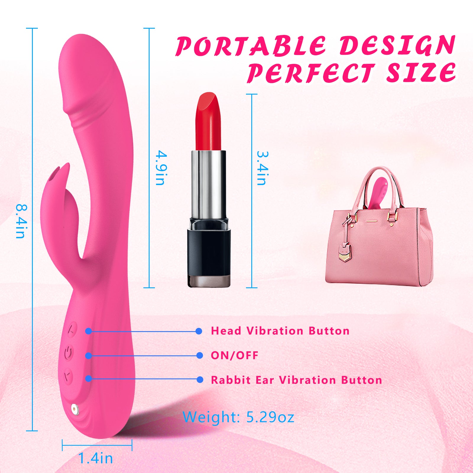 Rabbit Vibrator Sex Toy 3in1 Dildo for Women,7 * 7 Vibrators Modes CKS Trading Rabbit Vibrator Sex Toy 3in1 Dildo for Women,7 * 7 Vibrators Modes CKS Trading