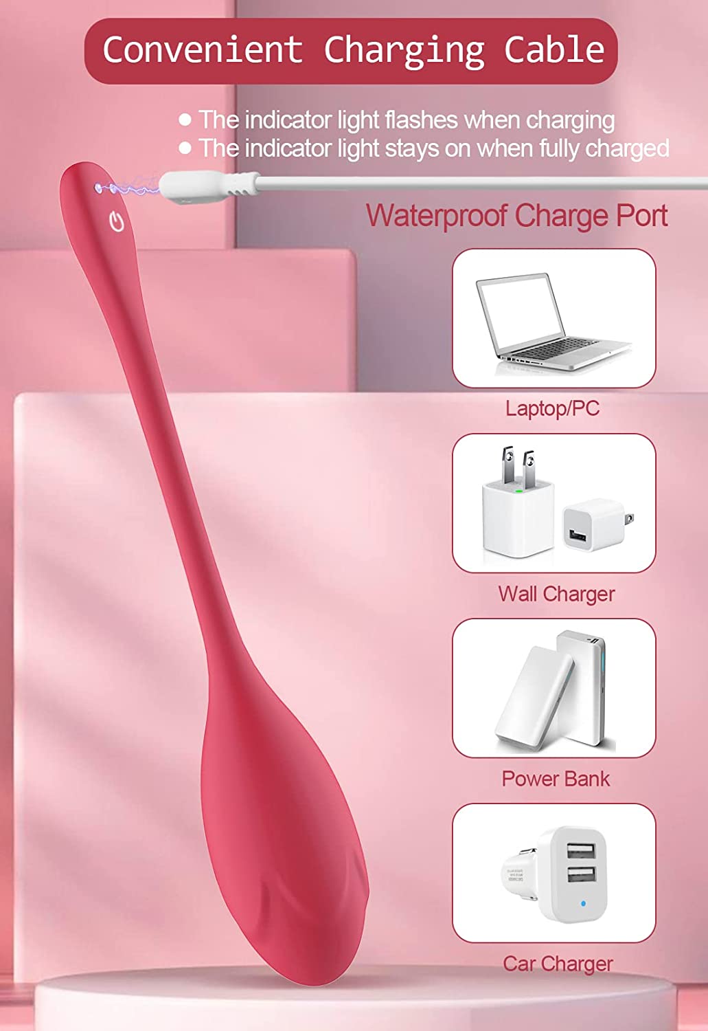 how to charge a bullet vibrator Bullet Vibrator G Spot Vibrators 9 Music Modes App Remote Control with –  Trading