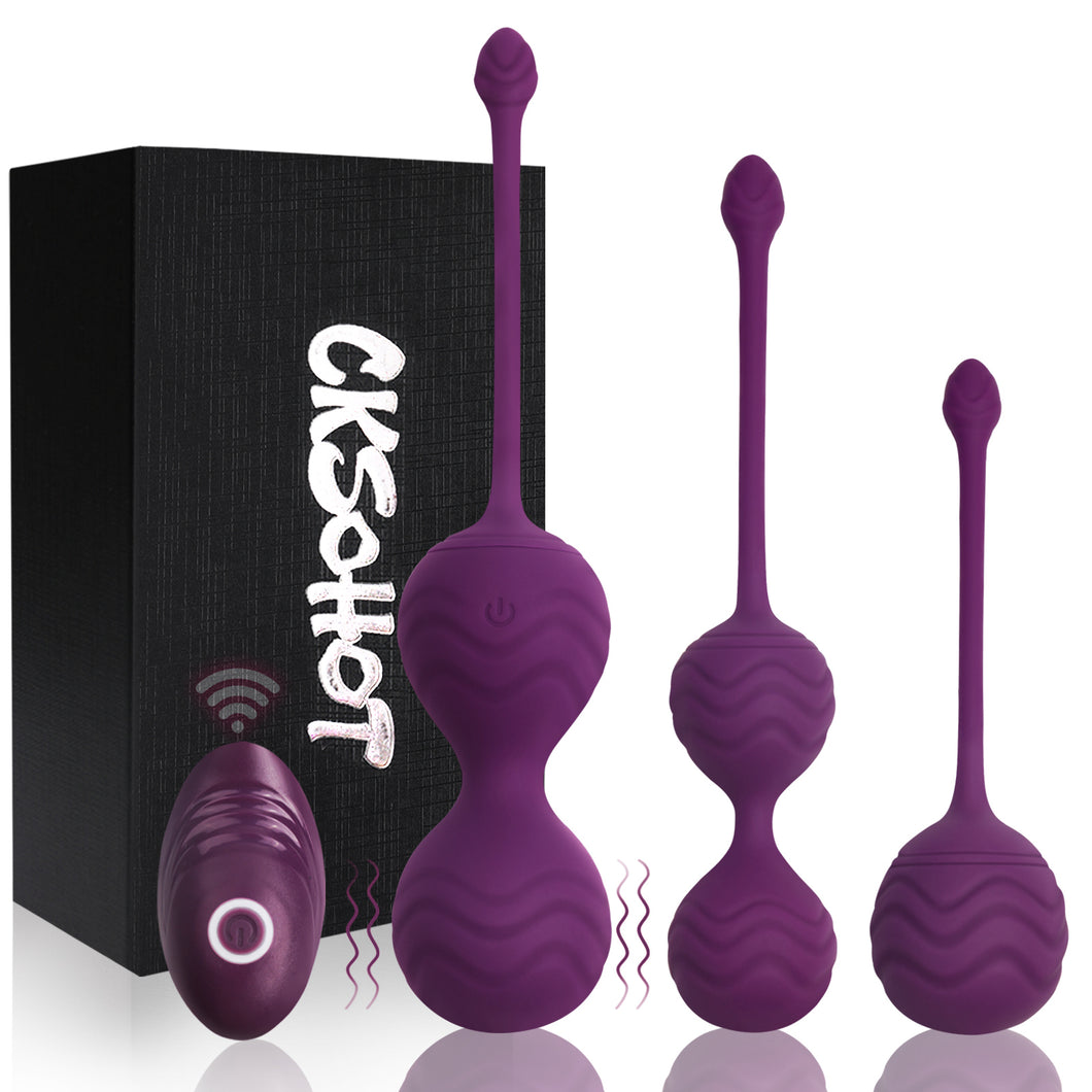 CKSOHOT Kegel Balls Pelvic Floor Strengthening Devices, Doctor Recommended Ben Wa Balls for Bladder Control and Kegel Exercises Pelvic Floor, Kegel Exercise Weights for Women: Beginners & Advanced